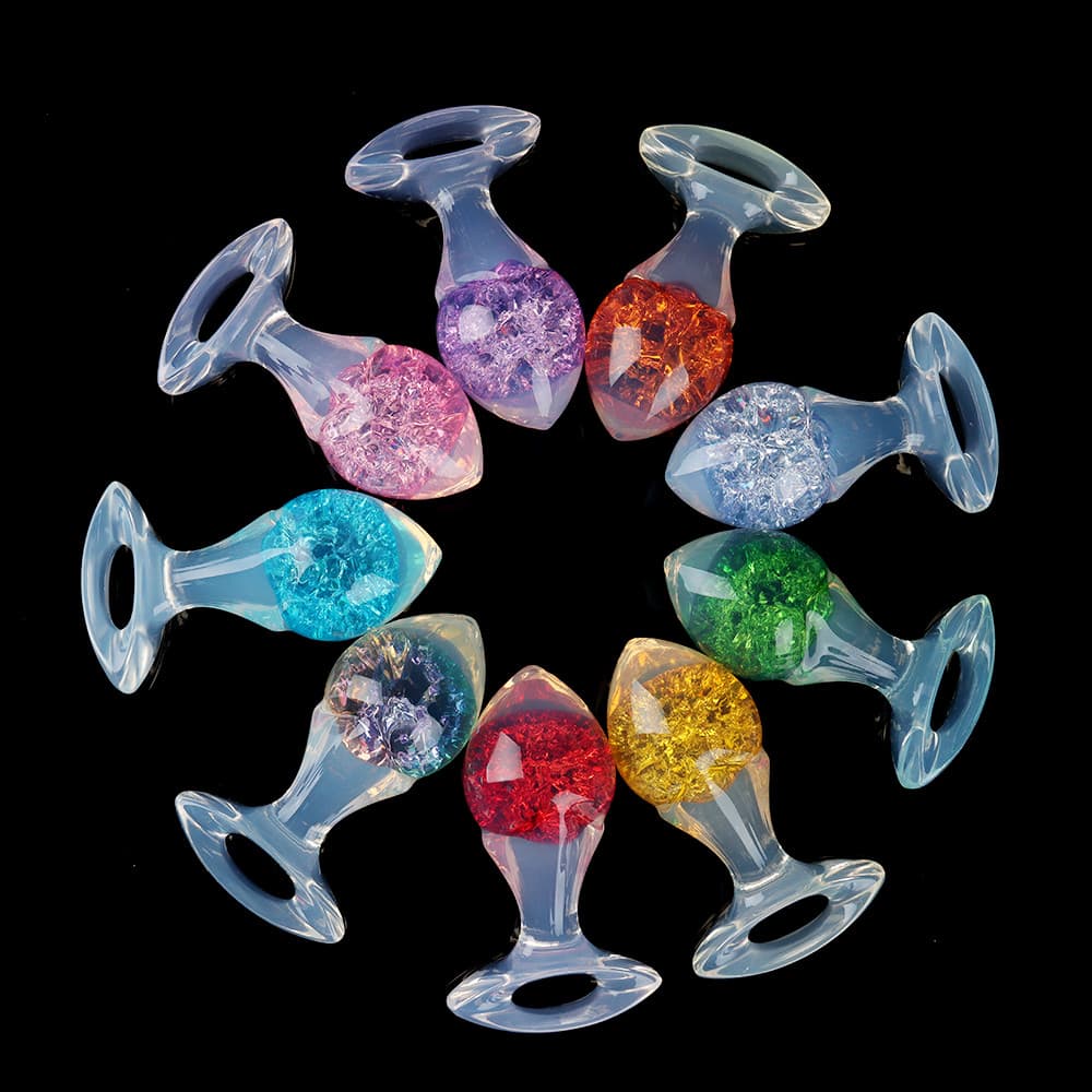 Drill Crystal Butter Plugs -9 Color