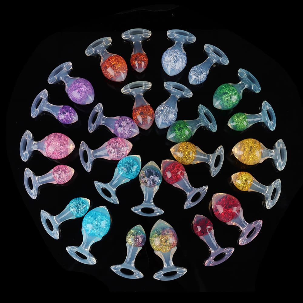 Drill Crystal Butter Plugs -9 Color