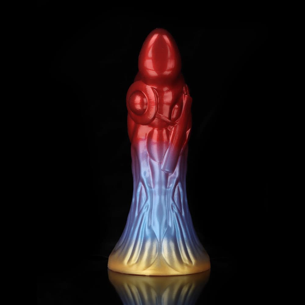 Sagittarius Gradient Red Purple Gold Dildo