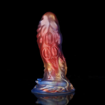 Taurus Gold Red Blue Dildo - Zodiac Dildo