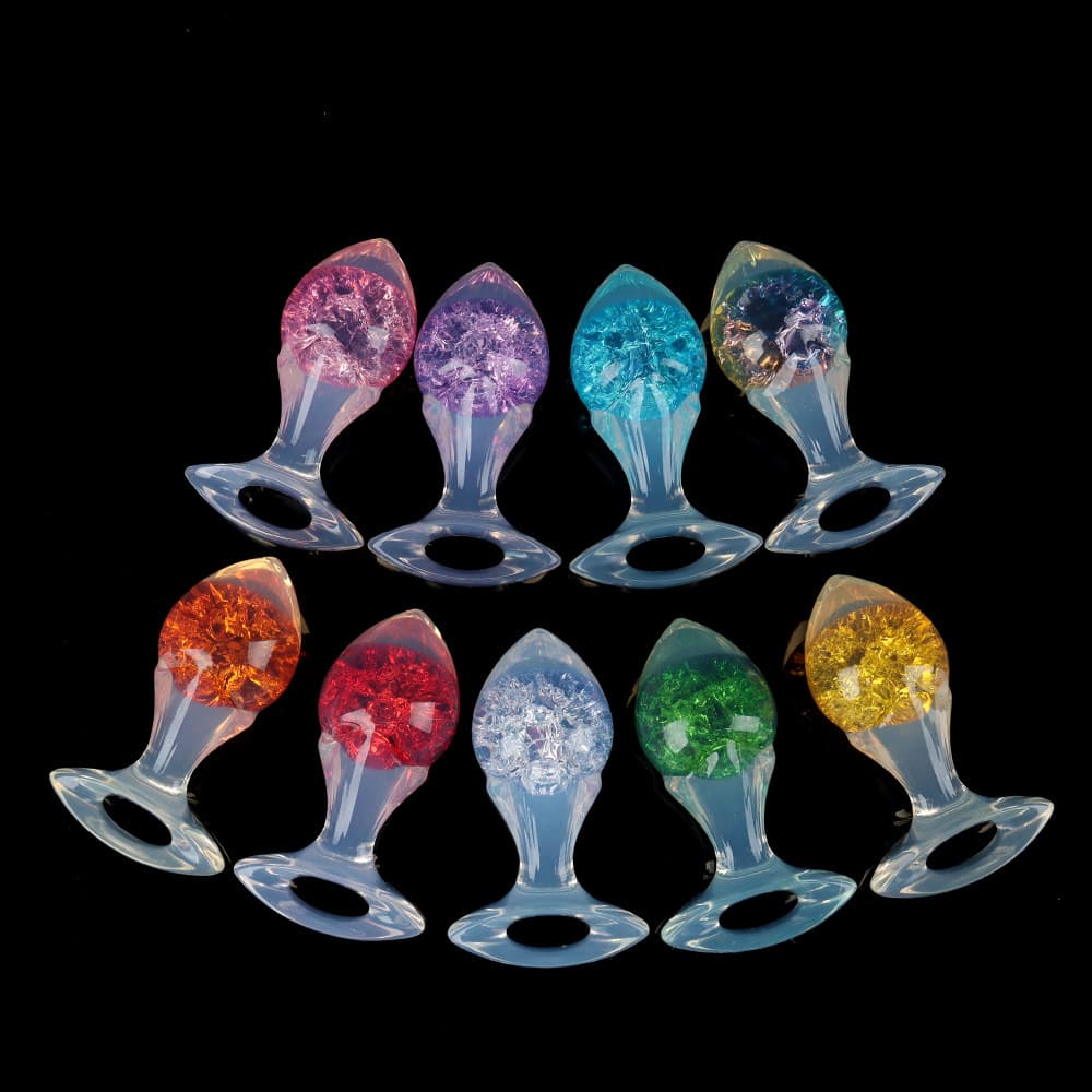 Drill Crystal Butter Plugs -9 Color