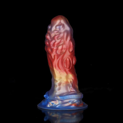 Taurus Gold Red Blue Dildo - Zodiac Dildo