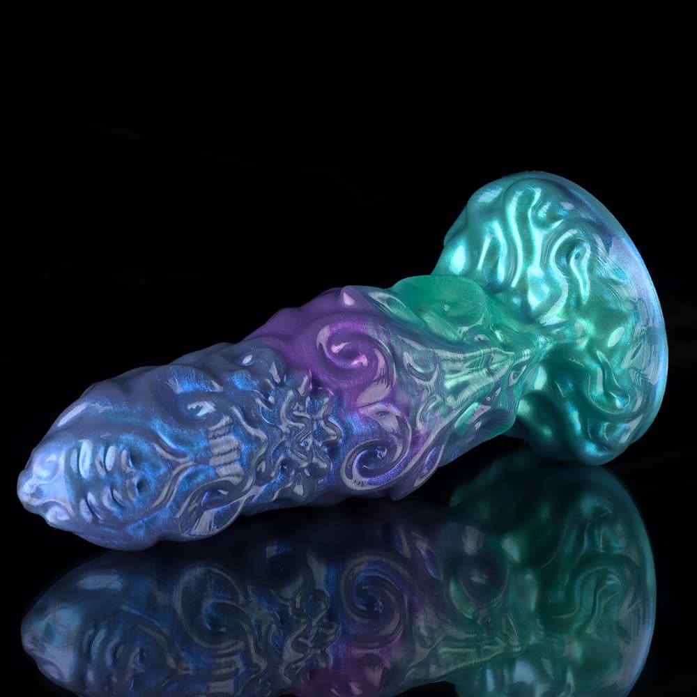 Aries Gradient Blue Gree Purple Fantasy Dildo