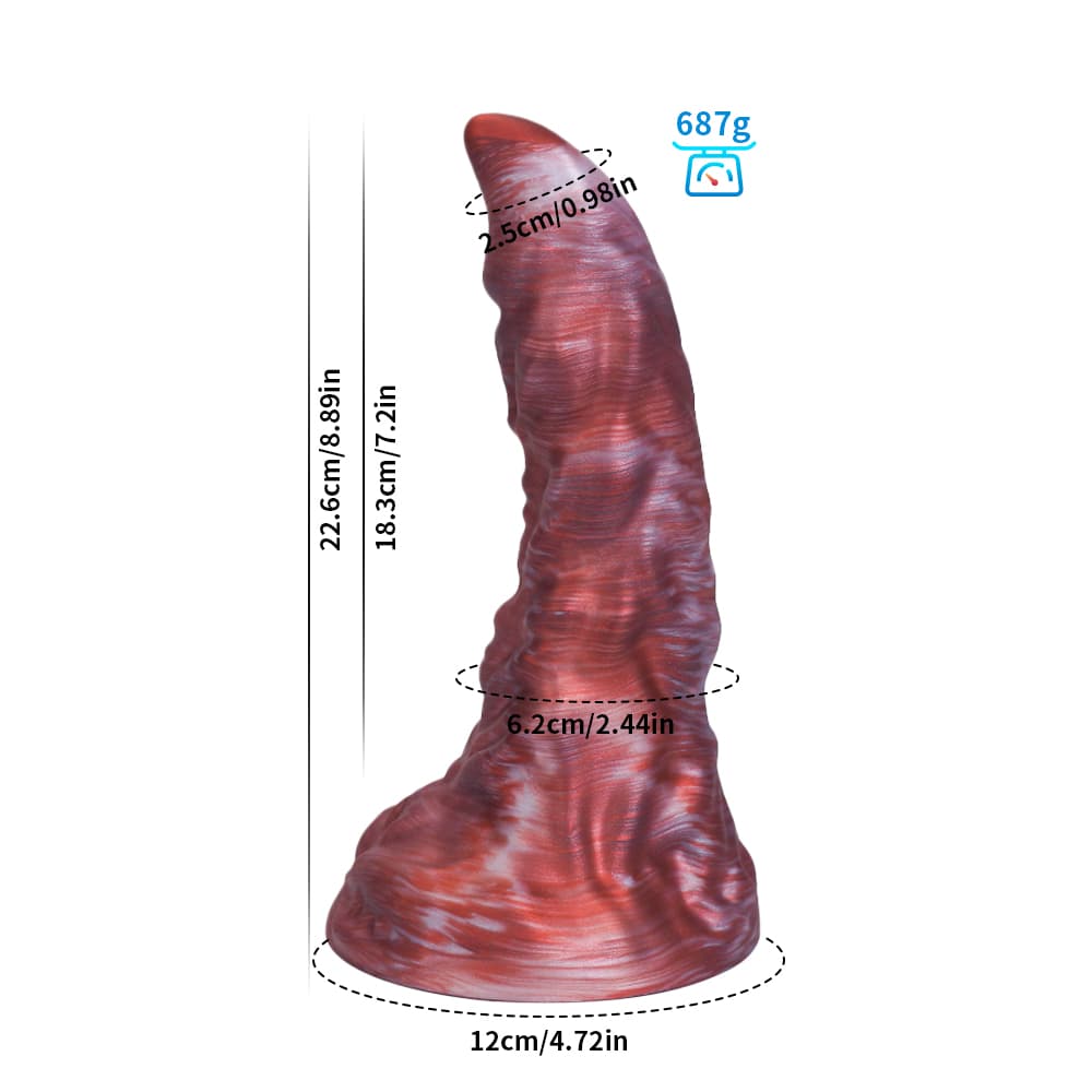 Scorpio Red White Fantasy Dildo