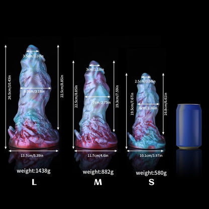 Leo Gradient Blue  Purple Fantasy Dildo